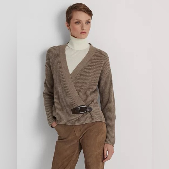 Ralph Lauren Sweaters - Brand new Ralph Lauren Long Sleeve Cotton Wrap Cardigan